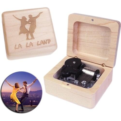 Sinzyo Handmade Wooden La la land Music Box Birthday Gift For Christmas/Birthday/Valentines day gift