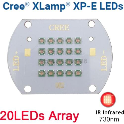 CREE XLamp XPE XP-E Far Red 730nm Plant Grow LED Light Diode Emitter Light 20LED Multi-Chip Array for Indoor Garden Plant