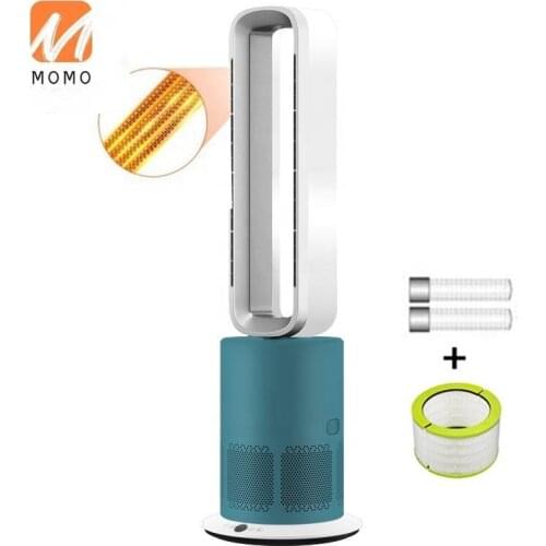 Natural fresh wind bladeless cooler and PTC heater touch screen room thermostat HEPA 13 air purifier fan household