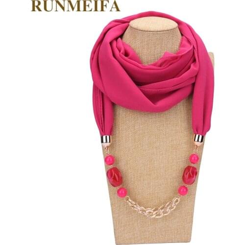 New design sunscreen scarf scarf necklace for Arab Muslim womens headband necklace scarf multi-purpose jewelry gift