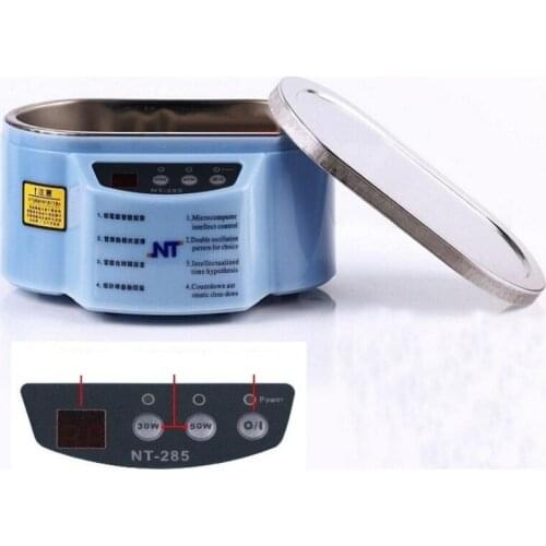 NT-285 Dual Shock Digital Ultrasonic Cleaner Jewelry Mobile Spectacles 35W/50W 220V