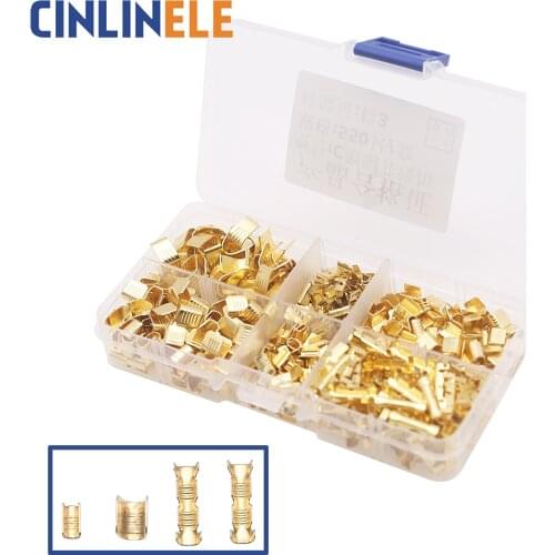 Open Barrel Wire Crimp Copper Ring Lugs Terminal Connector Assortment Kit 454A 454B 454C 454L 459 459D