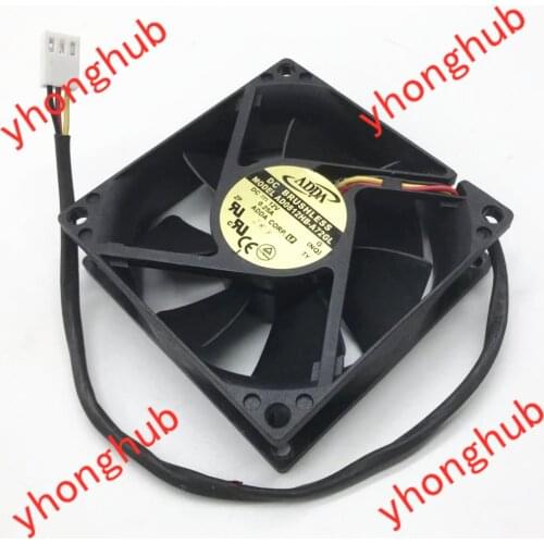 ADDA AD0812HB-A72GL DC 12V 0.25A 80x80x25mm 3-Wire Server Cooling Fan