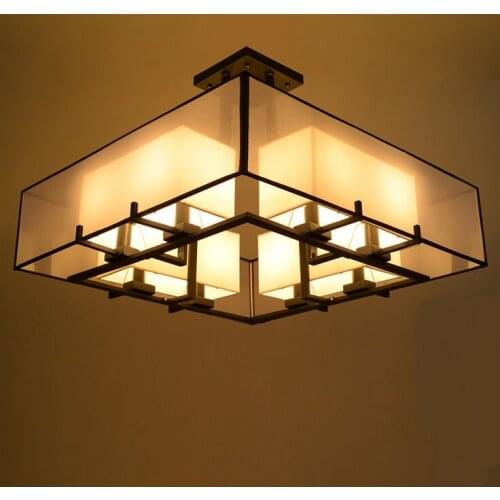 Counter authentic creative new Chinese pendant light living room dining room bedroom study hotel simple high iron lamps ya7316