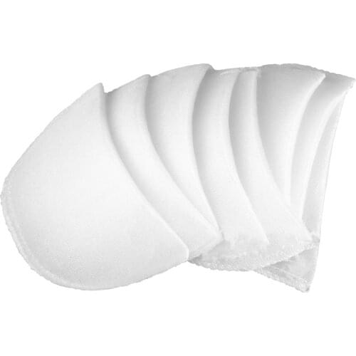 4 Pairs Push Up Shoulder Pads Covered Foam Enhancing Cushions DIY Blazer T-Shirt Shoulder Lifter Sewing Accessories for Clothing