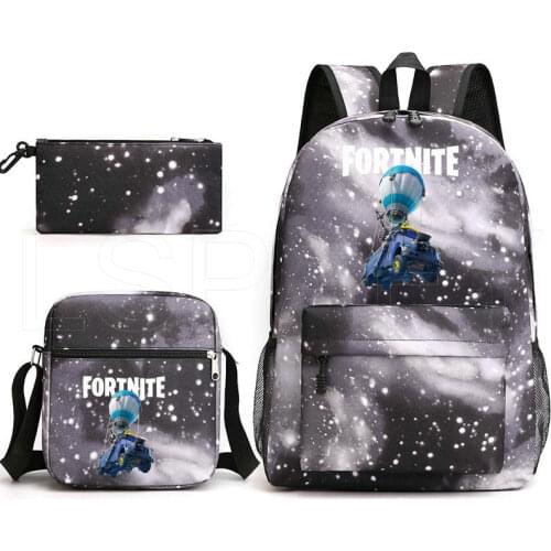 FORTNITE Nylon Mens Backpacks Fashion Waterproof Rucksack for Teen Boys School Bag Student Bookbag Travel Mochila