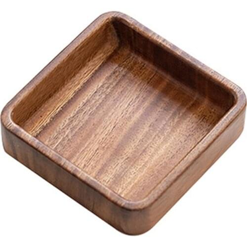 Serving Tray Tableware Wood Household Fruit Dishes Tea Food Small Tray Creative Tableware Set Trays for Party