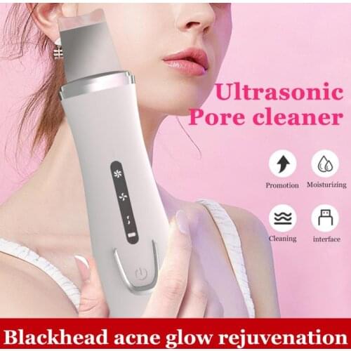 Ultrasonic Electric Vibrate Face Cleaning Skin Scrubber Blackhead Removal Instrument Reduce Wrinkles Facial Lifting Massager