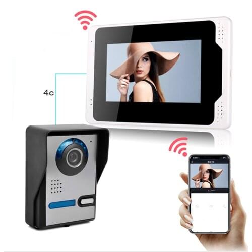 Video Door Intercom Entry System Kit WIFI Video Doorbell Phone Rainproof Call Panel IR Camera for Home Villa Building Apartment