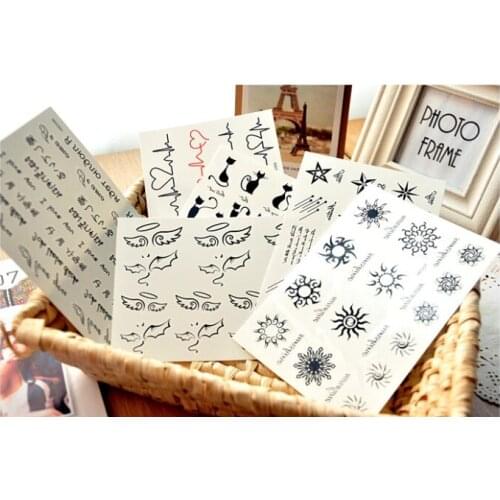 Good quality Sexy DIY Temporary tattoo,unisex waterproof tattoo sticker as Concise body art painting accessories