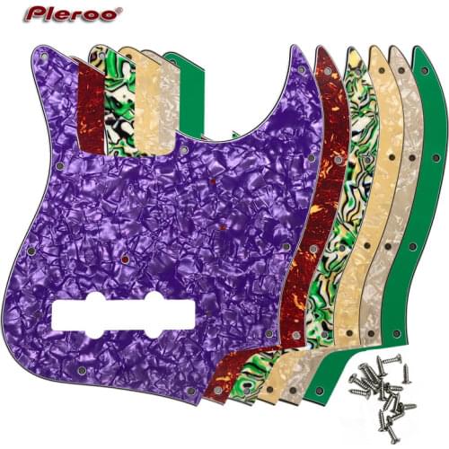 Pleroo Custom Quality Pickguard - For 11 Holes 4 String MIJ Janpan Jazz Bass Guitar Pickguard Scratch Plate