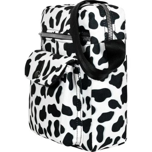 Patterned Belt Strap Womens Shoulder Bag Black White Womens Dalmatian Bag luxury designer handbag designer bag shoulder bags backpack