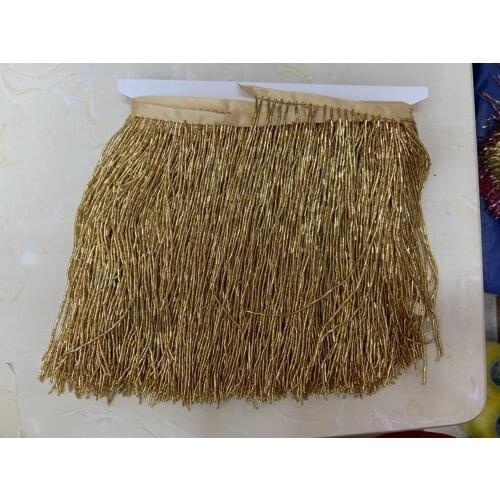 Hot sale beaded Fringe Ribbon Trim Fringe Tassel Lace Trim SYJ-89811for party dress