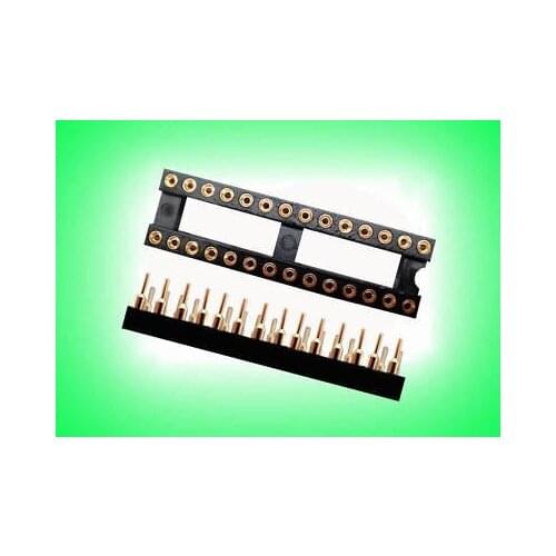 28 PIN GOLD DIP IC SOCKET PANEL ADAPTER SWAP G28S mh