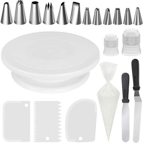 NEW 71PCS DIY Cake Turntable Set Rotating Anti-skid Round Cake Stand Decorating Tools Table Kitchen Pan Baking Cake baking Tools