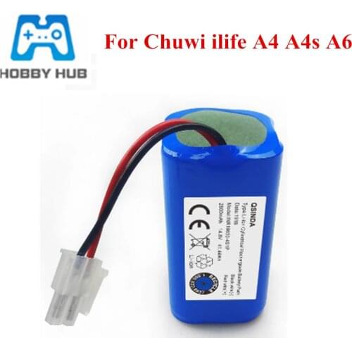 14.8V 2800mAh robotic cleaner accessories parts for Chuwi ilife A4 A4s A6 Rechargeable ILIFE Battery
