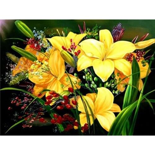 Diamond Embroidery Sale Flower Rhinestones Pictures Diamond Painting Full Square Drill Diamond Mosaic Floral Home Decor