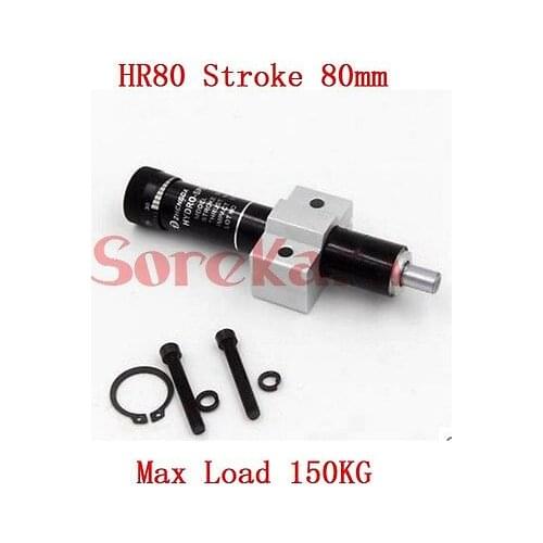 HR80 Adjustable Oil Pressure Buffer Damper SR80 Hydraulic Stable Stroke 80mm Max Load 150KG Pneumatic Element