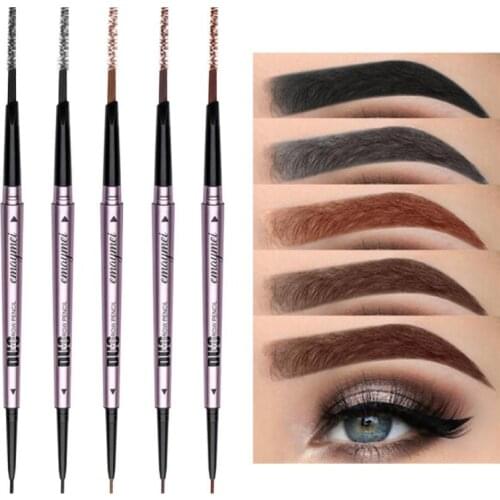 Double-head Automatic Rotating Eyebrow Pencil Rich Colors Easy to Draw Delicate Natural Thin Eye Brow Waterproof Lasting TSLM1
