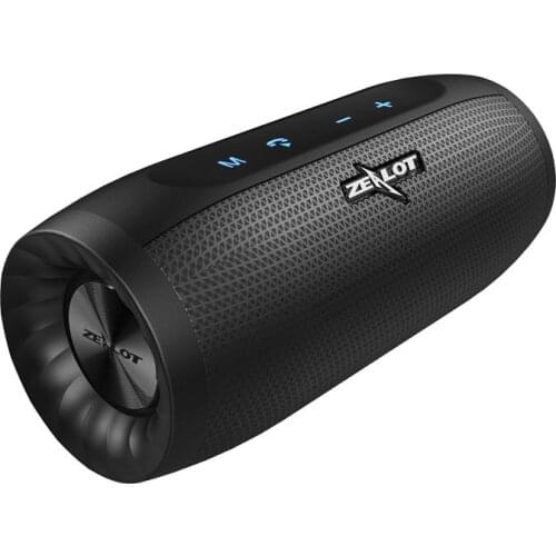 Zealot S16 TWS wireless bluetooth speaker portable HIFI subwoofer stereo, 4000mAh large battery, waterproof outdoor power bank U