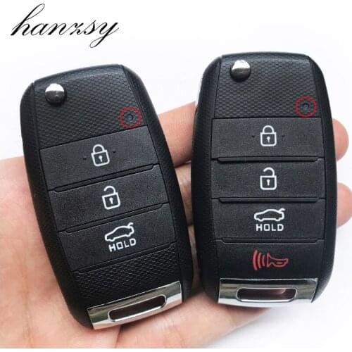 3/4 Buttons Remote Key Case Shell For KIA K2 K5 Sorento Soul Carens Sportage Replacement Flip Folding key Fob Car key Cover