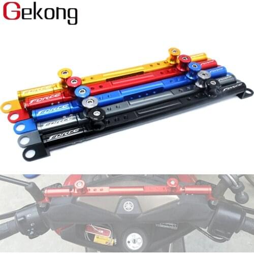 Fit For Yamaha FORCE155 FORCE 155 Motorcycle Accessories CNC Aluminum Mutifunctional Cross Bar Steering Damper balance lever NEW