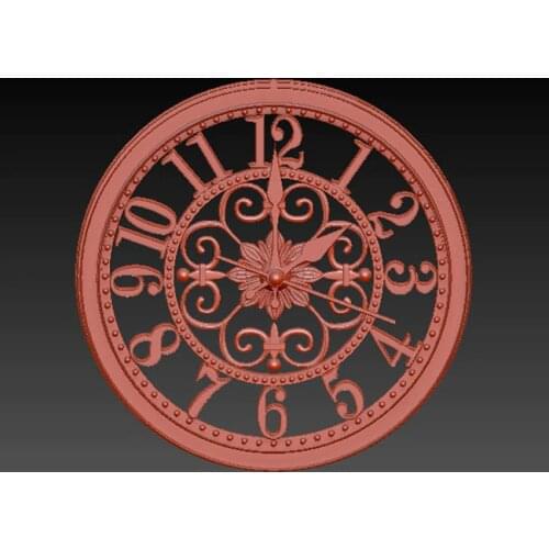 3d STL Model Clock for CNC Router 3D Printer Artcam Aspire