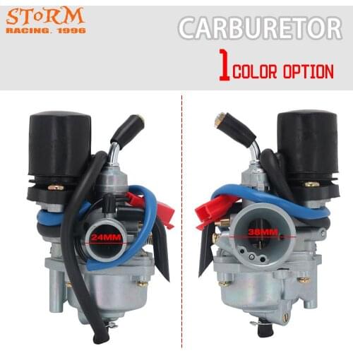 Motorcycle 24mm Carb Moped Carburetor for 2-stroke Piaggio Zip For Yamaha Jog 50cc Scooter JOG50