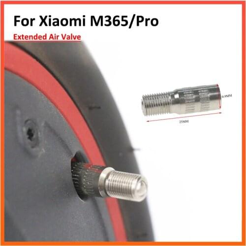 Inflatable Air Nozzle Replacement For Xiaomi M365 1s Pro2 MAX G30 Scooter Front Wheel Motor Inflatable Extension Air Valve