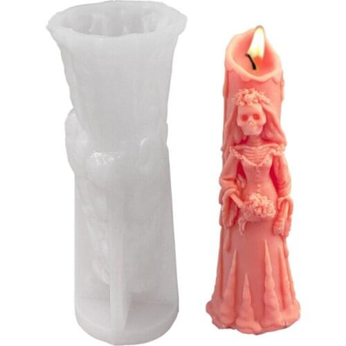 DIY Halloween Zombie Skull Candle Silicone Mold Aromatherapy Candle Silicone Mold Resin Mold Candle Making Supplies Candle Mold