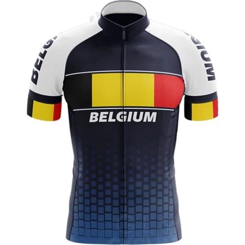 Belgium Masculino Maglia Uomo Cyclisme Mallots Tenue Velo Homme Jersey Mallot Camisa Ciclismo Maillot Ciclismo Hombre Verano