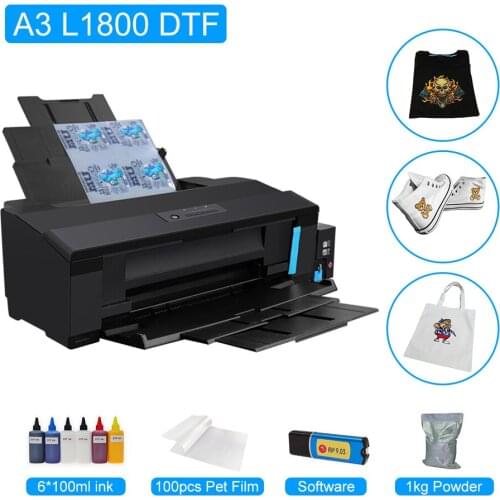 For Epson L1800 A3 DTF Printer Heat Transfer PET Film Converted Printer Direct Transfer Film T-Shirt Clothes Printing Machine