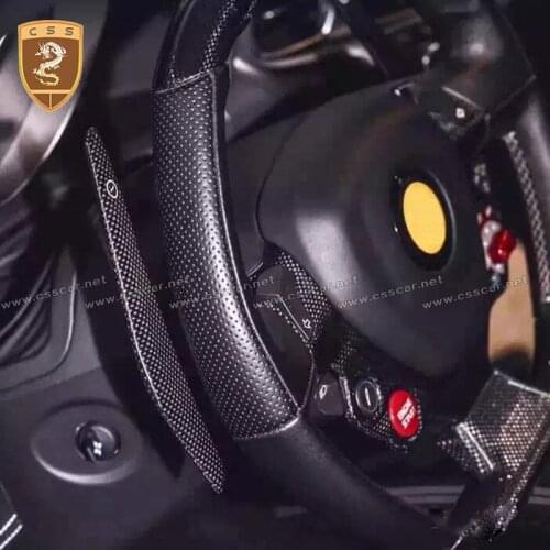 HOT SALE SHIFT PADDLES For Ferrari-458 Italia high quality dry carbon fiber paddle shift replacements interior decoration 00439