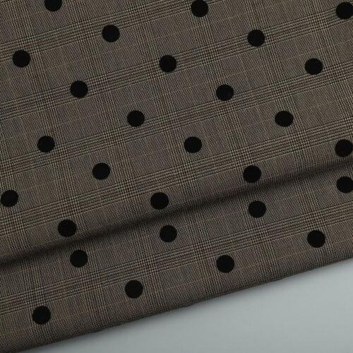 Retro Yarn Dyed Elastic Plaid Fabric For Suit Coat,By The Meter