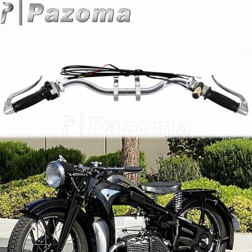 Motorcycle Handlebar Brake Clutch Levers Bar Aluminium Handle Bars Kit for Zundapp DB DS DBK KS KS750 K750 Dnepr Ural Sidecar