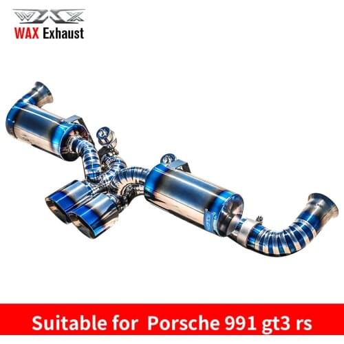 Own factory manufacturer high flow titanium pipe for Porsche 991 GT3 RS exhaust system