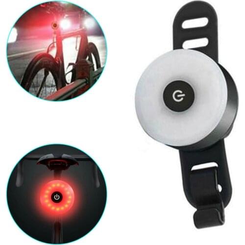 Mini LED Bicycle Light USB Rechargeable Bike Rear Tail Lights Waterproof Safety Warning Cycling Taillight Helmet Backpack Lamp