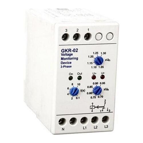 Three phase voltage monitoring device GKR-02, Three Phase sequence protection relay sensor