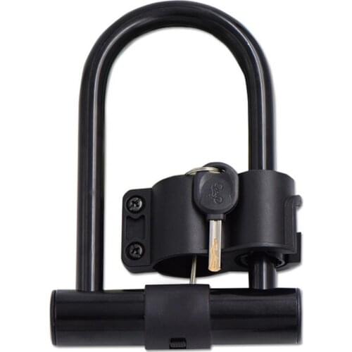 Bike accessories Mountain bike U-shaped lock Anti-hydraulic shears Anti-theft lock for electric bikes and motorcycles with key