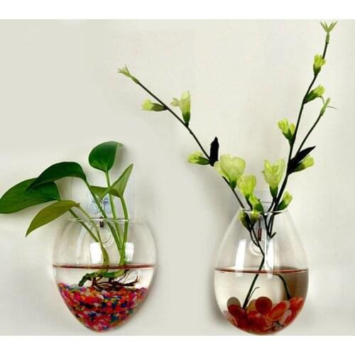 Hanging Wall Vase Dinosaur Egg Shape Plants Plants Plants Long Tubular Mouse-Shaped Indoor Home Decor Flower Clear Water