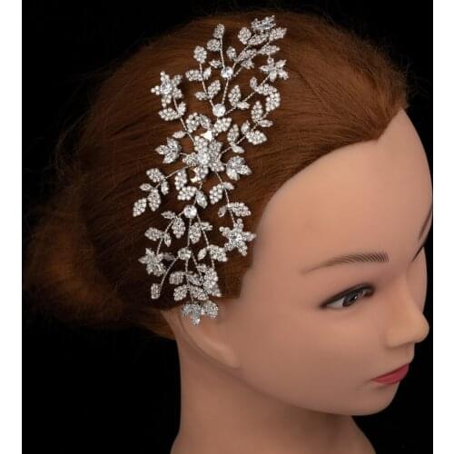 Tocado Novia Crown HADIYANA Vintage Rhinestone Elegant Women Wedding Bride Hair Accessories Princess Tiara Hair Jewelry BC4944