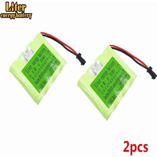 2Pcs 4.8v ni-mh battery 2800mAh high quality batteries aa nimh rechargeable battery for Remote control electric toys tool led