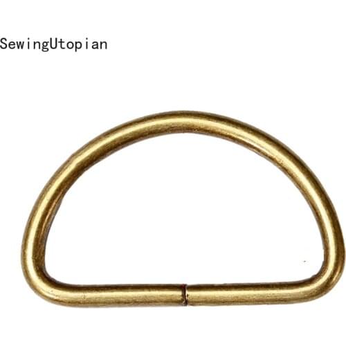 20PCS Metal Non-Welded D Ring Adjustable Buckle for Backpacks Straps Shoes Bags Cat Dog Collar Dee Buckles DIY Accessorie