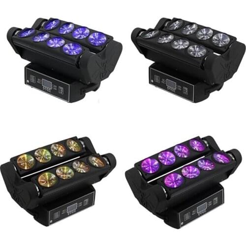 4PCS /LOT Hotsale 8x10w rgbw 4-in-1 beam spider led moving head light