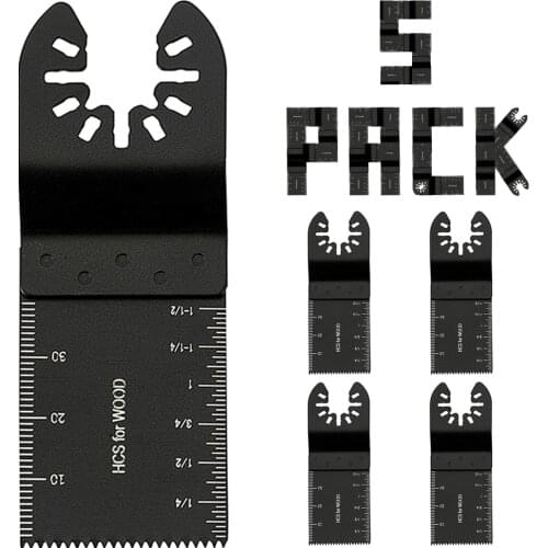5pcs Multi-Function Oscillating Saw Blade Precision Saw Blade Oscillating Saw Blades for Renovator Power Wood Cutting Tool Bit