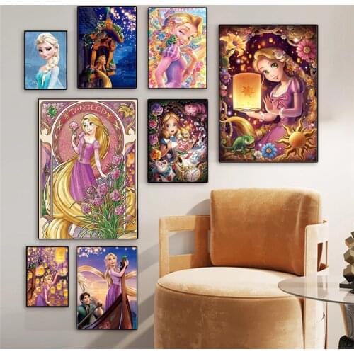 5D Diy Diamond Painting Disney Princess Alice in Wonderland Movie Cross Stitch Kit Full Drill Embroidery Mosaic Art Decor