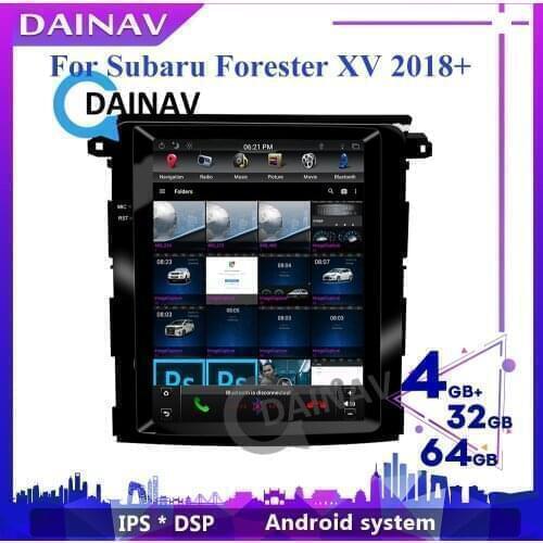 Tesla style 2 Din Android 9.0 Car DVD Player GPS Navigation For Subaru Forester XV 2018+ Car Radio Multimedia Player