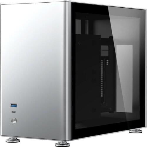 A4 Case Mini itx Mini SFX water cooled all aluminum side transparent game computer small host