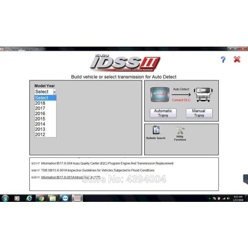 For Isuzu Diagnostic Service System (IDSS) II [2019]+license [ For multi-PC]