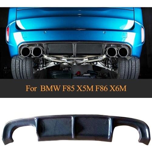 For X5M F85 Rear Bumper Diffuser Lip Spoiler for BMW X5M F85 Bumper 2015 - 2019 Rear Diffuser Lip Spoiler Carbon Fiber